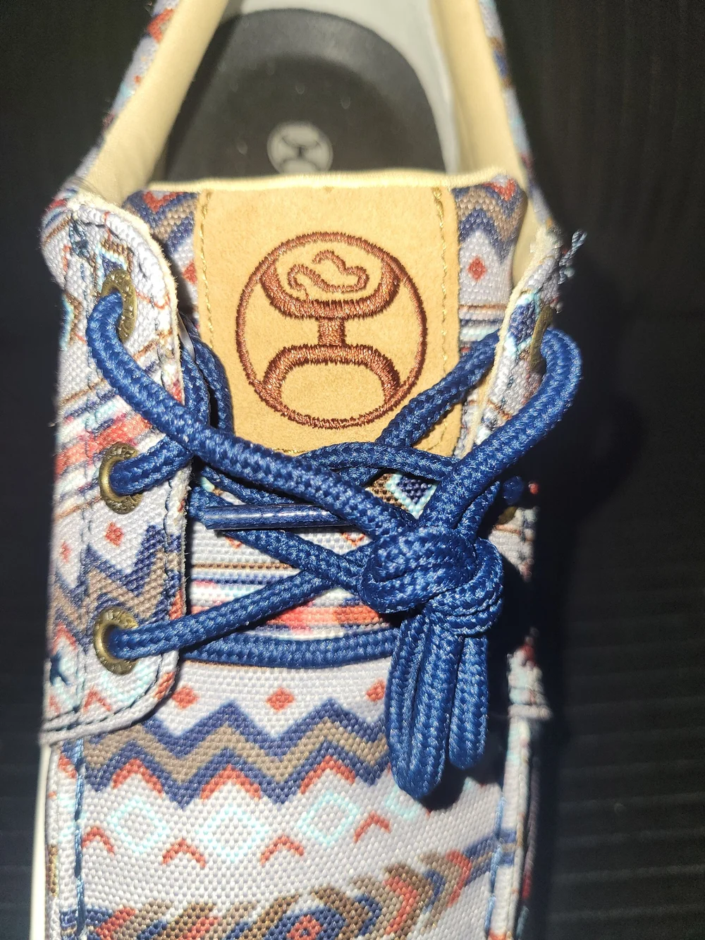Twisted X Blue Multi-Patterned Casual Loafers